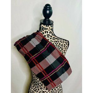 AGNES & DORA PLAID PINK BLACK RED GREY ADULT LEGGINGS SIZE XL PLUS SIZE (16-20)